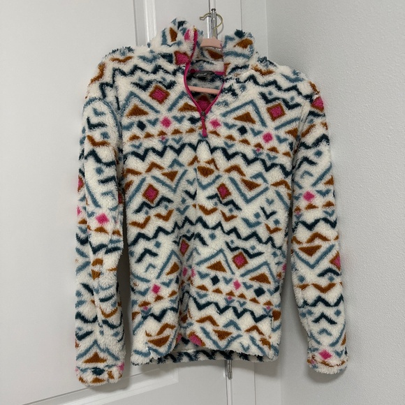 Eddie Bauer Womens Midweight Plush Quarter Zip Fleece Pullover - Picture 5 of 10